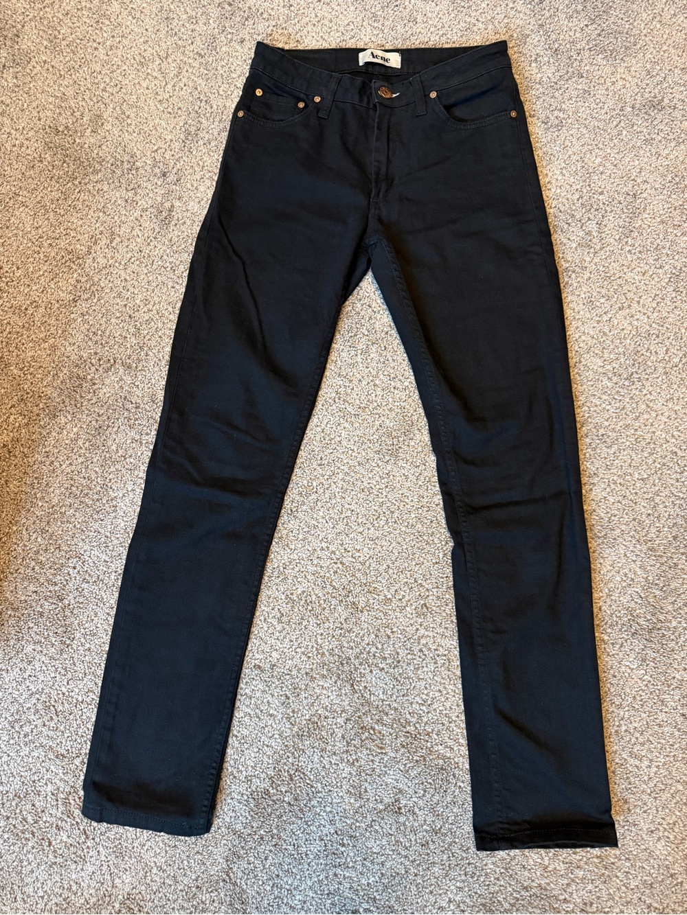 Acne Skinny Jeans in Black size 27